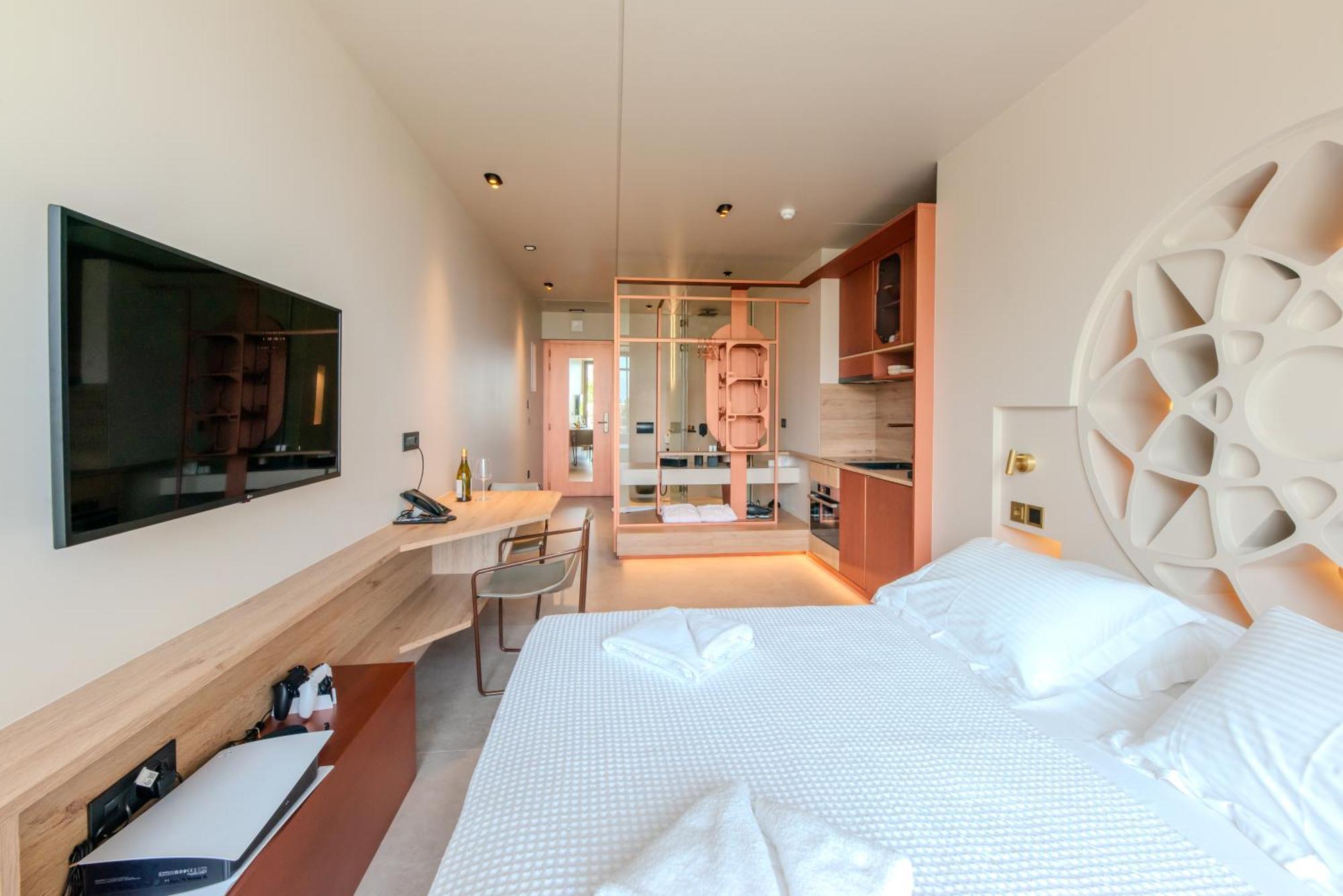 Oniros Residences Souda Bagian luar foto